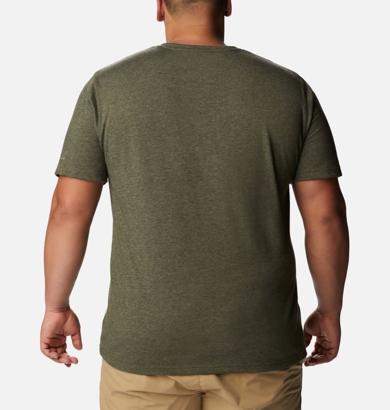 Men's Columbia Thistletown Park Crew T Shirts Olive | Plus Size CA-W58C3